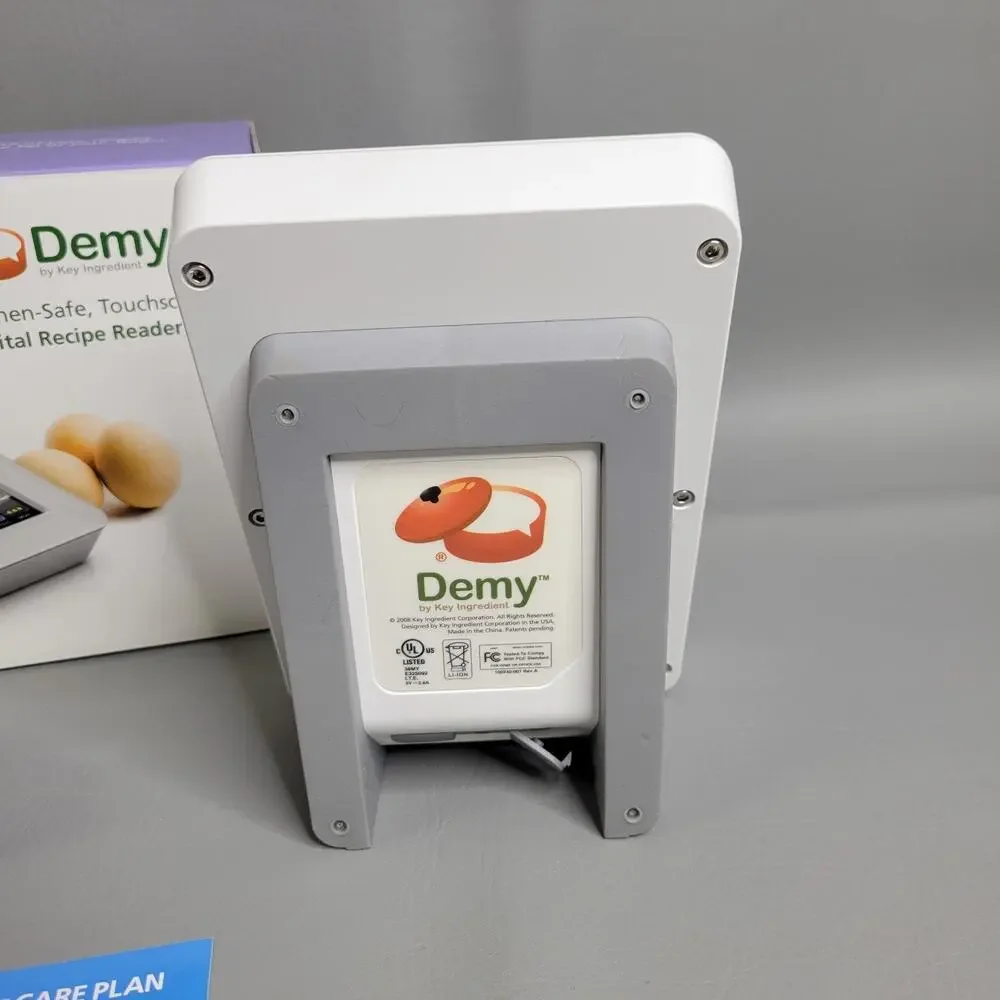 Demy: The Kitchen-Safe, Touchscreen Digital Recipe Reader by Key Ingredient
